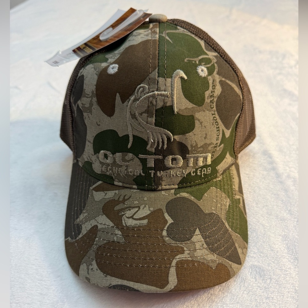 NWT Drake Camo Mesh Back Turkey Hunting Ol' Tom Logo Cap